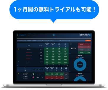 1ヶ月間の無料トライアルも可能！